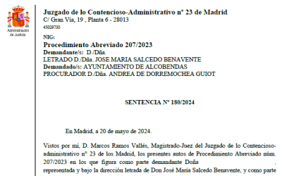 El Ayuntamiento de Alcobendas, condenado a devolver la plusvalía municipal por no tener Tribunal Económico-Administrativo Municipal